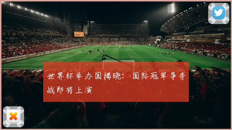 世界杯举办国揭晓:国际冠军争夺战即将上演
